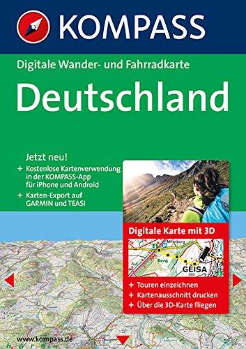 Deutschland 3D: Digitale Wander-, Rad- und Skitourenkarte