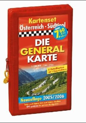 Die Generalkarten Österreich und Südtirol Pocket, 3 Doppel-Blätter (Kartenset)