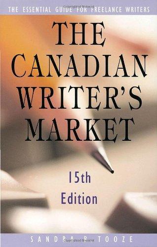 The Canadian Writer's Market, 15th edition