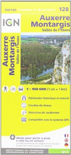 IGN 1 : 100 000 Auxerre / Montargis: Top 100 Tourisme et Découverte (Ign Map)