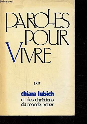 Paroles pour vivre