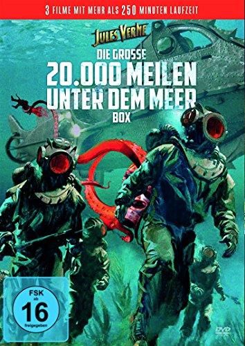 Jules Verne - 3 Filme - 1 DVD (20.000 Meilen unter dem Meer , USA 2007 und USA 1916 - Die reise zum prähistorischen Planeten , USA 1965)