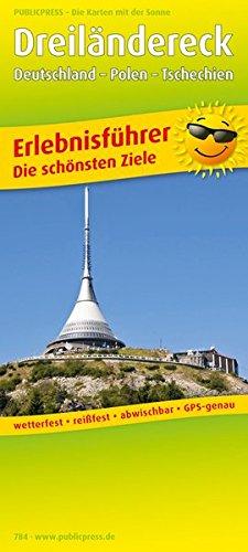 Dreiländereck Deutschland-Polen-Tschechien: Erlebnisführer mit Ausflugszielen, Freizeittipps, wetterfest, reißfest, abwischbar, GPS-genau. 1:150000