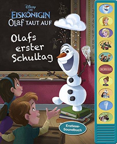 Disney Die Eiskönigin - Olafs erster Schultag - Frozen - Erstlesebuch mit 10 lustigen Geräuschen - Soundbuch für Kinder ab 3 Jahren