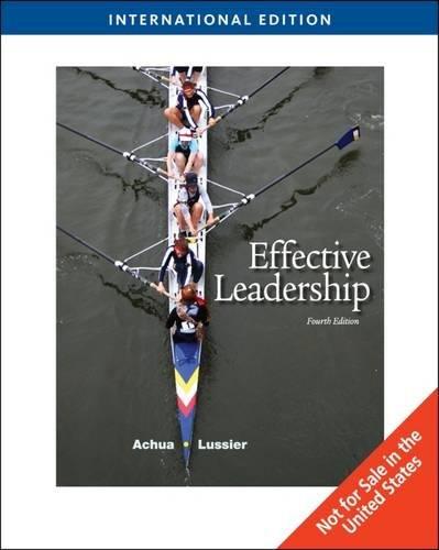 Effective Leadership, International Edition