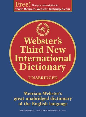 Webster's Third New International Dictionary, Unabridged