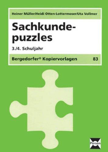 Sachkundepuzzles - 3./4. Klasse