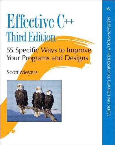 Effective C++: 55 Specific Ways to Improve Your Programs and Designs (Addison-Wesley Professional Computing)