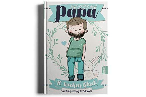 Das 1. Mal Papa - 40 Wochen Glück | Eintragealbum und Erinnerung für den werdenden Vater - Tagebuch für Daddy - Rundfux