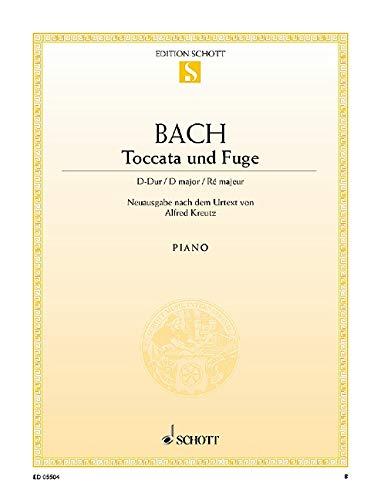 Toccata und Fuge D-Dur: Neuausgabe nach dem Urtext. BWV 912. Klavier. (Edition Schott Einzelausgabe)