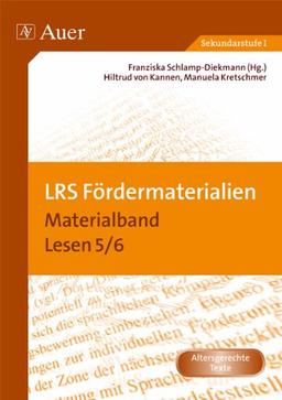 LRS-Fördermaterialien 3: Materialband Lesen 5/6 (5. und 6. Klasse) (Auer LRS-Programm)