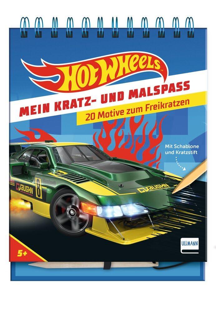 Mein Kratz- und Malspaß - Hot Wheels(TM): Kratzbuch mit 20 Kratzbildern von Hot Wheels-Autos und Bildern zum Malen, Geschenk für Jungen und Mädchen ab 5 Jahren