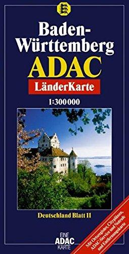 ADAC Karte, Baden-Württemberg (ADAC BundesländerKarten Deutschland)