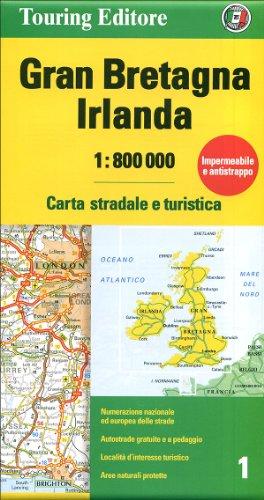 Gran Bretagna e Irlanda 1:800.000. Carta stradale e turistica