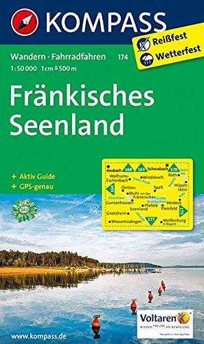 Fränkisches Seenland: Wanderkarte mit Radwegen und Aktiv Guide. GPS-genau. 1:50000 (KOMPASS-Wanderkarten, Band 174)