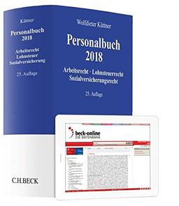 Personalbuch 2018: Arbeitsrecht, Lohnsteuerrecht, Sozialversicherungsrecht