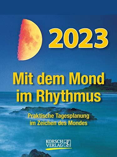 Mond Abreißkalender 2023: Tages-Abreisskalender zum Aufstellen I 12 x 16 cm