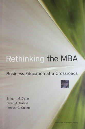 Rethinking the MBA: Business Education at a Crossroads