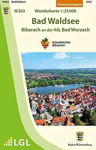 W263 Bad Waldsee - Biberach an der Riß, Bad Wurzach: Wanderkarte 1:25.000 (Wanderkarten 1:25 000, W263)