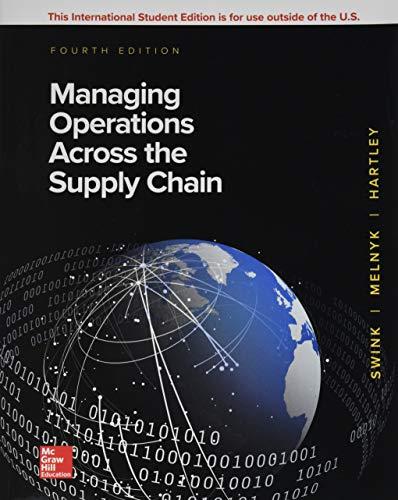 Swink, M: ISE Managing Operations Across the Supply Chain