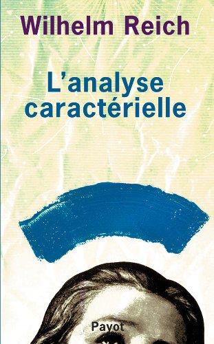 L'analyse caractérielle