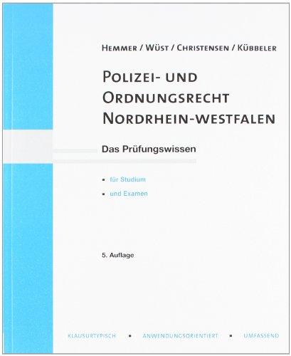 Polizei- und Ordnungsrecht Nordrhein-Westfalen