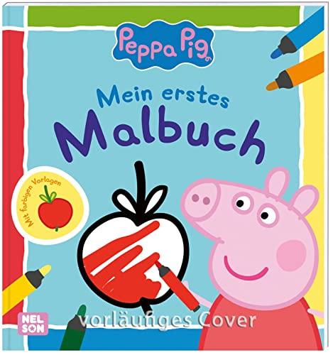 Peppa: Mein erstes Malbuch: Mit Ausmalbildern und farbigen Vorlagen | Kinderbeschäftigung ab 2 (Peppa Pig)