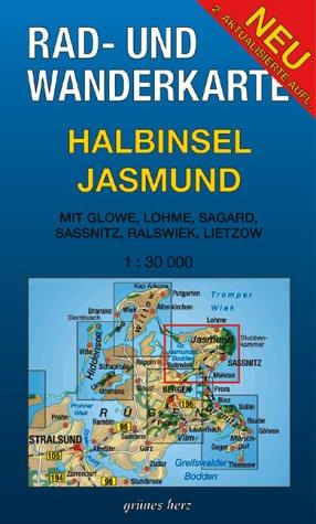 Rad- und Wanderkarte "Halbinsel Jasmund": Mit Glowe, Sagard, Lohme, Ralswiek, Lietzow, Sassnitz. 1:30.000