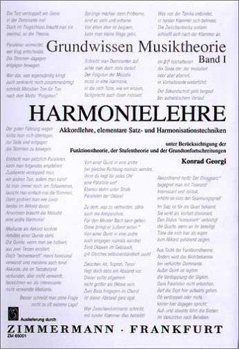 Harmonielehre 1: Grundwissen Musiktheorie. Akkordlehre, elementare Satz- und Harmonisationstechniken