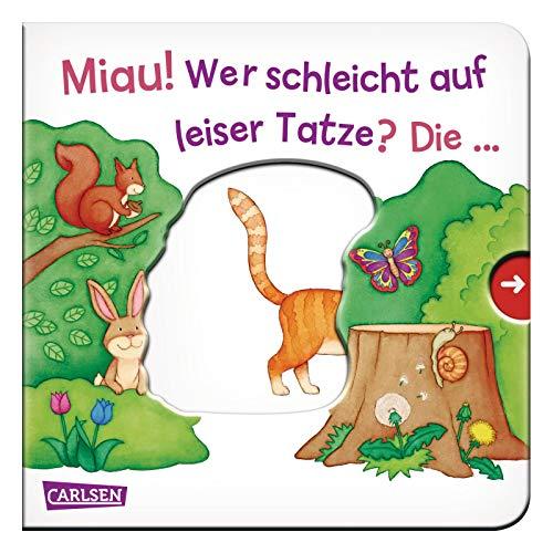 Miau! Wer schleicht auf leiser Tatze? Die ... Katze! - Großausgabe - ab 18 Monaten: Mein erster Reime-Bilder-Spaß mit Schieber: Kleine Tiere