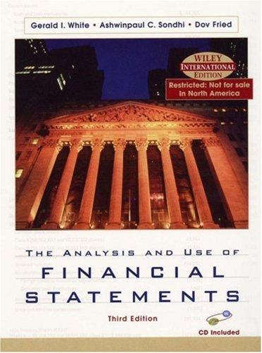 Analysis and Use of Financial Statements