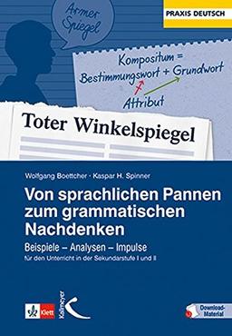 Von sprachlichen Pannen zum grammatischen Nachdenken: Beispiele – Analysen – Impulse für den Unterricht in der Sekundarstufe I und II