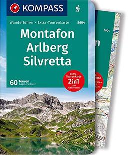 KOMPASS Wanderführer Montafon, Arlberg, Silvretta: Wanderführer mit Extra-Tourenkarte 1:50.000, 60 Touren, GPX-Daten zum Download.