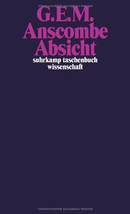 Absicht (suhrkamp taschenbuch wissenschaft)