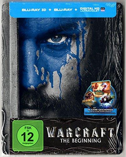 Warcraft: The Beginning 3D (Limited Steelbook Edition) (Blu-ray 3D + Blu-ray + UV Copy) (Cover A - Mensch) Media Markt + Saturn Exklusiv, Uncut, Regionfree