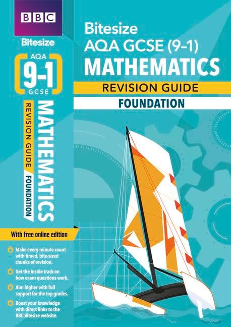 BBC Bitesize AQA GCSE (9-1) Maths Foundation Revision Guide, m. 1 Beilage, m. 1 Online-Zugang: for home learning, 2022 and 2023 assessments and exams (BBC Bitesize GCSE 2017)