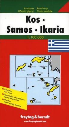 Freytag Berndt Autokarte : Kos, Samos, Ikaria; Coo, Samo, Nicaria: With Cultural Guide (Map)