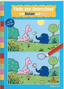 Finde den Unterschied mit Elefant und Hase: Elefantastischer Rätselspaß für Kindergartenkinder (Rätsel, Spaß, Spiele)