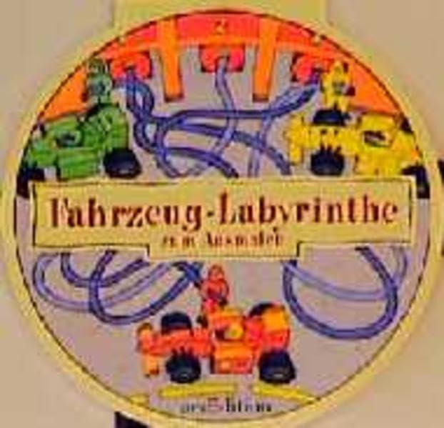 Fahrzeug-Labyrinte Malblock