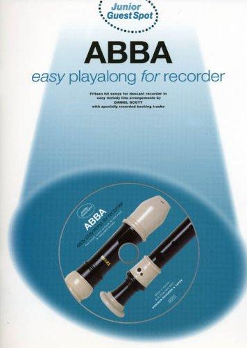 Junior Guest Spot: Abba - Easy Playalong (Recorder): Songbook, Play-Along, CD für Blockflöte