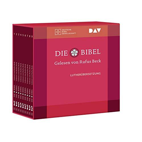 Die Bibel. Gelesen von Rufus Beck. Lutherübersetzung 2017 mit Apokryphen. Das komplette Buch der Bücher als Hörbuch mit nur einem Sprecher. Ein besonderes Geschenk zur Konfirmation oder Kommunion