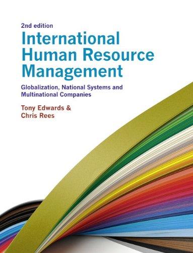 International Human Resource Management: Globalization, Natiinternational Human Resource Management: Globalization, National Systems and Multinational