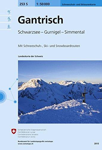 253S Gantrisch Schneeschuh- und Skitourenkarte: Schwarzsee - Gurnigel - Simmental (Skitourenkarten 1:50 000)