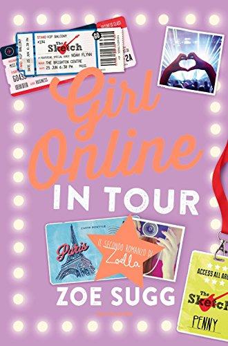 Girl online in tour