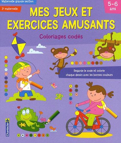 Coloriages codés, maternelle grande section, 3e maternelle, 5-6 ans : regarde le code et colorie chaque dessin avec les bonnes couleurs