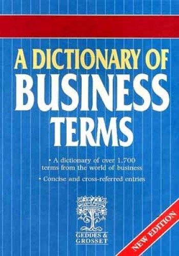 A DICTIONARY BUSINESS TERMS