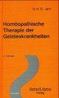 Homöopathische Therapie der Geisteskrankheiten. Jahr's Geisteskrankheiten