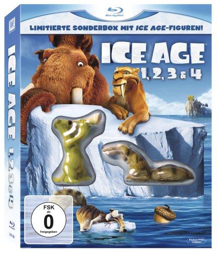 Ice Age 1-4 Boxset inkl. Ice Age-Figuren [Blu-ray]