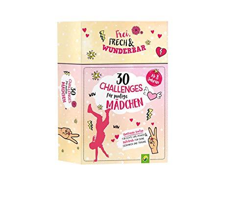 30 Challenges für mutige Mädchen - Frei, frech, wunderbar - für Mädchen ab 8 Jahren: Übungskarten für echte Girl-Power & Notizbuch für deine Gedanken und Träume