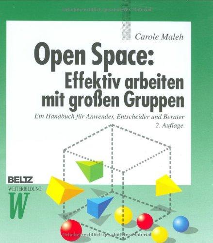 Open Space: Effektiv arbeiten mit großen Gruppen: Ein Handbuch für Anwender, Entscheider und Berater (Beltz Weiterbildung)